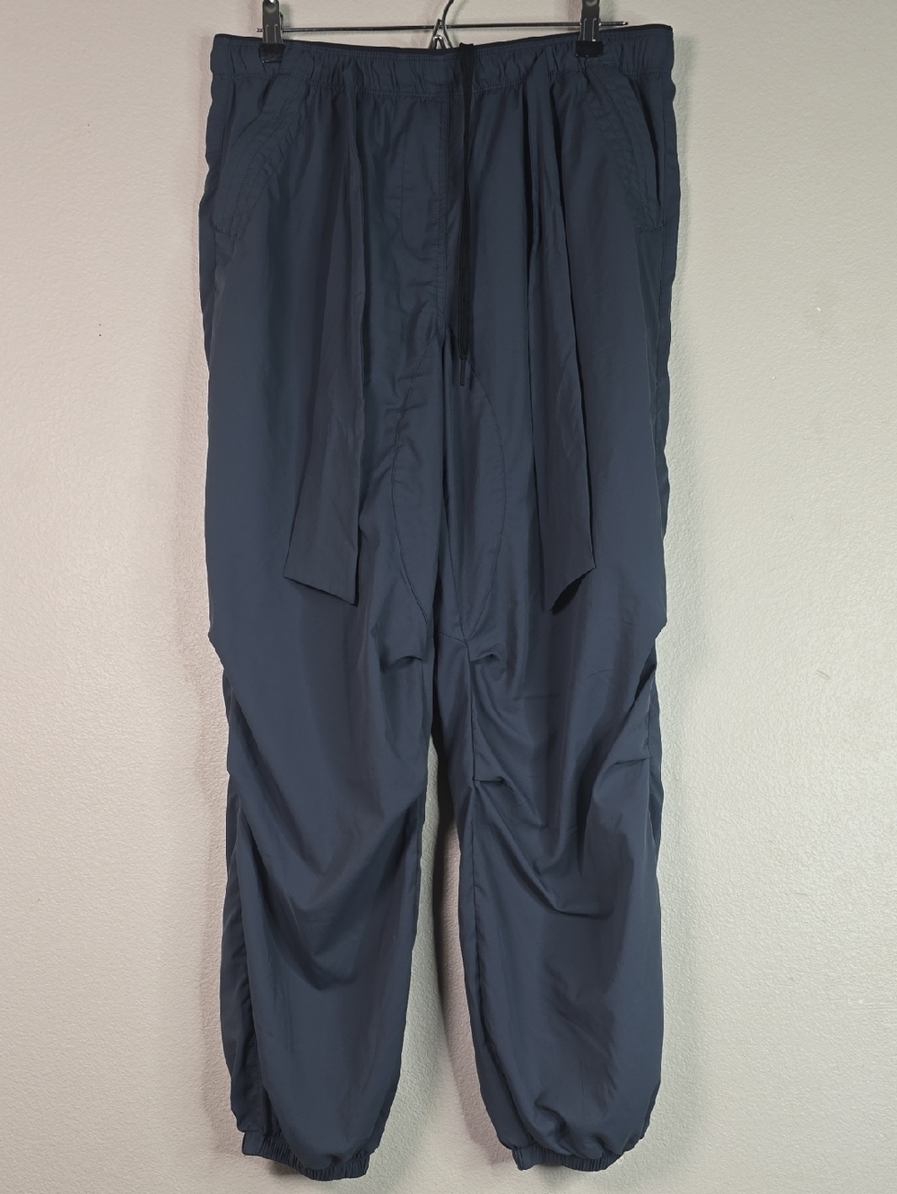 Pashko Serene Ultra Comfortable Grey  Drawstring Jogger Pants Size Large